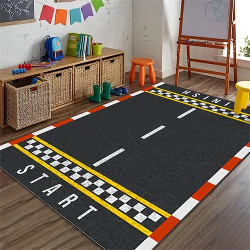 Vista 21 de Alfombra de fútbol americano, 3 x 4 pies, lavable de gran tamaño, ilustraciones 3D, con textura de cuero de fútbol, con cordones, alfombras