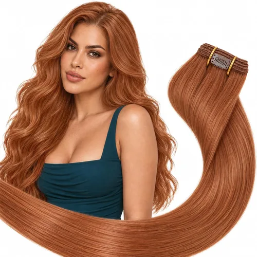 Vista 44 de Ve Sunny Extensiones de cabello humano real con clip balayage, color marrón castaño degradado a rubio, 12 pulgadas, 5 unidades, 2.82 onzas