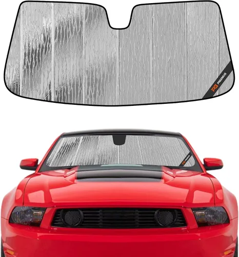 Vista 19 de Pigenius Parasol de parabrisas para Ford Mustang Coupe 2005-2009 - Salvaguarda