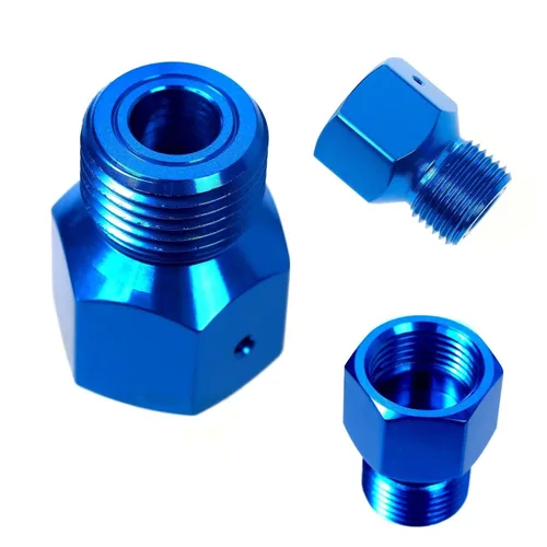 Vista 5 de Interstate Pneumatics, WRCO2-5A4, Adaptador CGA 320 para tanque de CO2 para Paintball