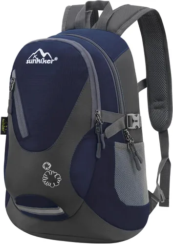 Vista 8 de sunhiker Pequeña mochila de senderismo para mujeres y hombres, 20L, ligera, mochila de viaje, mochila casual para ciclismo, acampar al aire libre