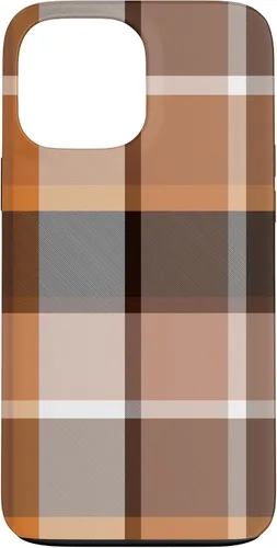 Vista 23 de iPhone 16 Buffalo Check Orange Brown Gingham Scottish Pattern Style Case