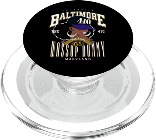 Vista 8 de 410 Código de área Baltimore MD PopSockets intercambiables PopGrip sin disculpas