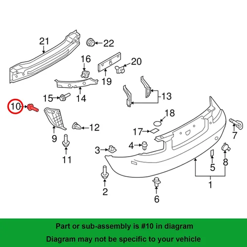 Vista 3 de 25pcs M5-0.071 x 0.630 in Phillips cabeza hexagonal Sems Tornillos para 9CF6-00-516B Mazda 9CF600516B