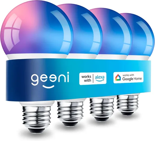 Vista 11 de Geeni Prisma Plus - Bombilla inteligente, 800 LED regulables que cambian de color, blanco sintonizable, funciona con Alexa y Google Home, control