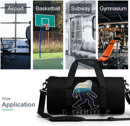 Vista 2 de Bigfoot - Bolsa deportiva para gimnasio, bolsa de viaje para entrenamiento, ligera, para mujeres y hombres, grande