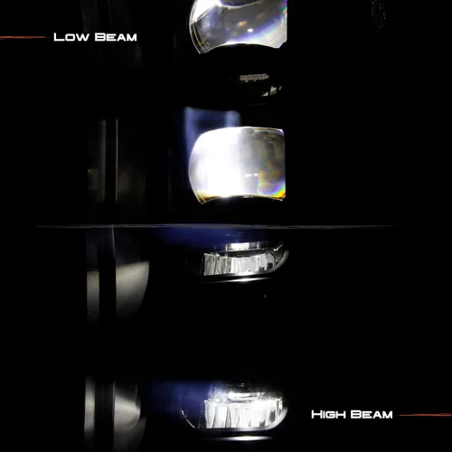 Vista 6 de AKKON - Compatible con Ford F150 2018 2019 2020 [LED completo] Modelo halógeno negro con tira de señal LED secuencial Switchback Proyector Faros