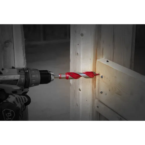 Vista 3 de Diablo Broca helicoidal para madera y madera con clavos incrustados - Diámetro 7/8", vástago hexagonal 7/16", longitud 7-1/2", longitud de trabajo