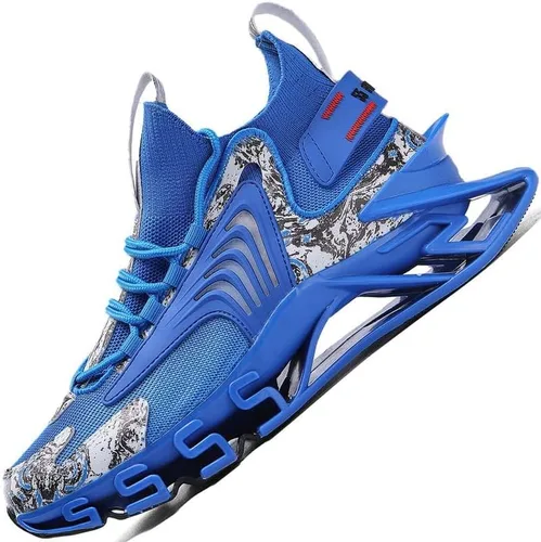 Vista 2 de Zapatos deportivos para hombre, zapatos para correr, para hombre, para correr, a la moda, atlético, baloncesto, caminar, casual, senderismo, negro
