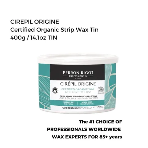 Vista 2 de Cirepil - Origine - Lata de cera suave de 14.11 onzas - Cera orgánica certificada por Cosmos - 100% natural con aceite de jojoba - Sin fragancia