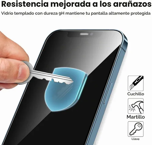 Vista 5 de JETech Protector de pantalla de cobertura completa para iPhone 12 Pro Max