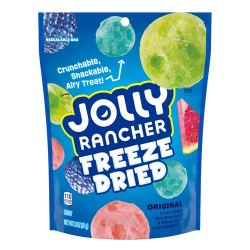 Vista 3 de JOLLY RANCHER Bolsa de dulces con sabor a fruta original liofilizada, 3.1 oz