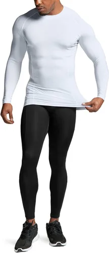 Vista 9 de ATHLIO - Paquete de 1 o 3 camisetas de compresión de manga larga con protección FPU 50+ para hombre, camiseta de protección para deportes acuáticos