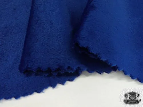 Vista 3 de Tela Minky Solid ROYAL BLUE por yarda