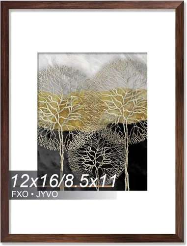 Vista 160 de Fxojyvo Marco de Fotos de 4x6, Muestra Foto de 3.5x5 con Paspartú o 4 x 6 Sin Paspartú, Liviano y de Alta Transparencia Marco de 4 por 6 para Pared