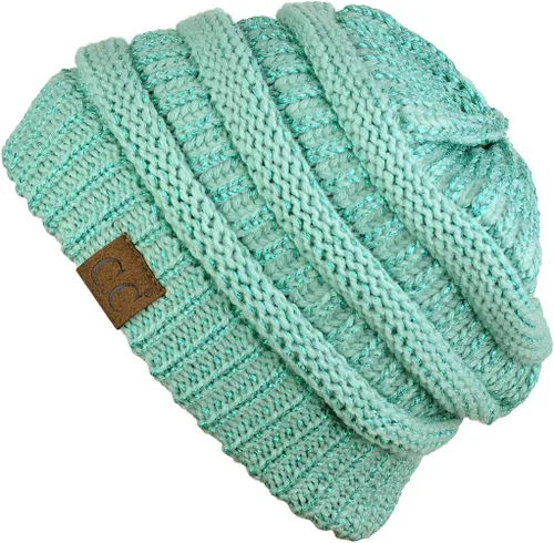 Vista 170 de C.C Trendy Warm Chunky Soft Stretch Cable Knit Beanie