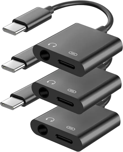 Vista 11 de Seulliya Adaptador USB C a 3.5mm para Auriculares y Cargador, Divisor 2-en-1 de Audio y Carga Rápida para Apple iPhone 17/16/15/Pro/Pro Max, iPad
