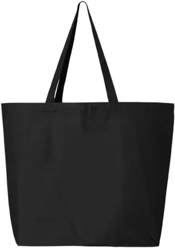 Vista 4 de shop4ever Bolsa de compras reutilizable con cinta de cáncer de mama con nombre de tu