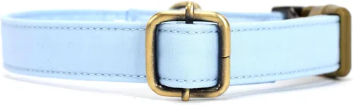 Vista 4 de Collar de perro personalizado con nombre y número de teléfono grabado, collar ajustable personalizado para cachorros, collar de algodón orgánico
