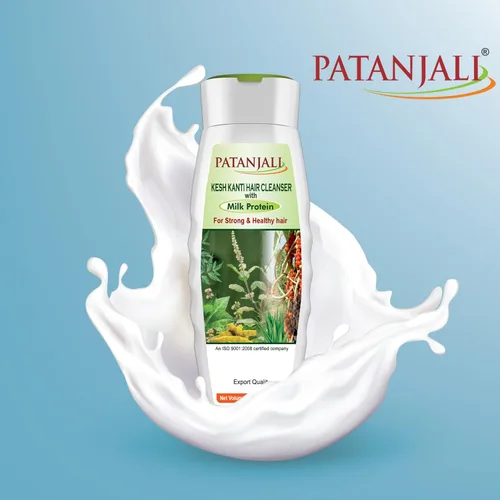 Vista 2 de patanjali Kesh Kanti Milk Protein Champú limpiador para el cabello, 6.8 fl oz, paquete de 2