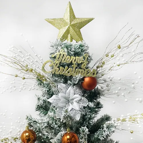 Vista 3 de Losris Decoración de tallos de bayas artificiales con purpurina para Navidad, palitos decorativos de cuentas, picks de Navidad, ramitas y ramas