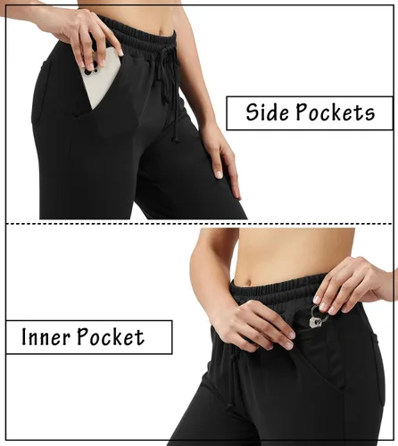 Vista 3 de Heathyoga Women's Yoga Pants Bootcut Yoga Pants with Pockets for Women Bootleg High Waist Yoga Pants Workout Dress Pants