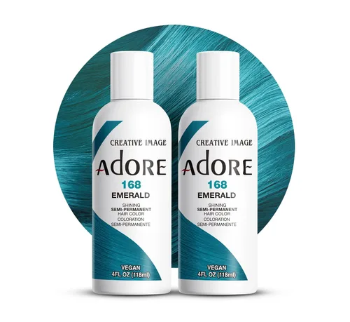 Vista 66 de Adore Tinte semipermanente verde para el cabello, vegano y sin crueldad, 4 onzas líquidas, 163 Green Apple (paquete de 1)