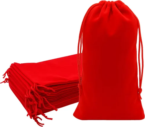 Vista 84 de Mandala Crafts Bolsas de terciopelo negro con cordón de 14 x 14 pulgadas, 10 bolsas grandes de terciopelo con cordón a granel para regalos de fiesta