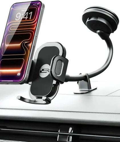 Vista 10 de Bracketron TripGrip - Soporte de teléfono para teléfono celular para salpicadero y parabrisas, liberación con una sola mano, rotación de 360°