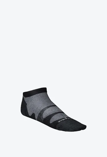 Vista 2 de Incrediwear Calcetines deportivos Calcetines deportivos invisibles para hombres y mujeres (negro, grande)