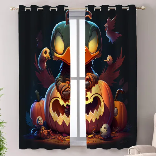 Vista 64 de Shrahala Blue Bright Blackout Curtain Tiers, Colorful Acrylic Paint Pour Abstract Design Kitchen Valance Light Blocking Tier Drapes with Rod Pocket