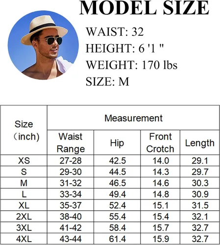 Vista 6 de COOFANDY Pantalones capri harén de lino para hombre, ligeros, sueltos, 34, con cordón elástico, cintura elástica, pantalones casuales para yoga