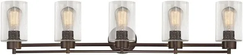Vista 2 de Vidrio Sembrado Baño Luz Bronce 5 Lt