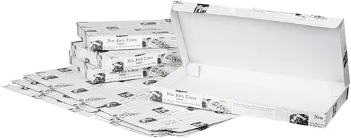 Vista 74 de Restaurantware - Cajas para pizza, 50 unidades, 14 x 7 x 1.5 pulgadas, embalaje de papel de cartón corrugado con bloqueo de pestañas, resistente a