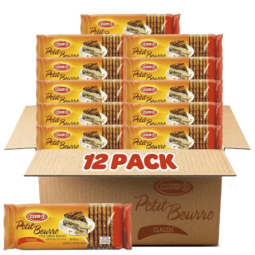 Vista 7 de Osem Galletas Petit Beurre, Kosher, galletas de té crujientes, 8.8 onzas
