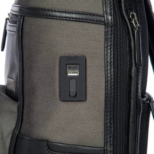 Vista 4 de Brics Monza Urban LaptopMochila de negocios para tabletas Grisnegro BR207703_FW19