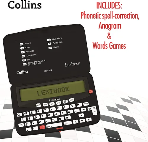 Vista 3 de LEXiBOOK - Collins Bradford, solucionador electrónico de crucigramas, Bradford, corrección ortográfica fonética, juegos de palabras, electrónico