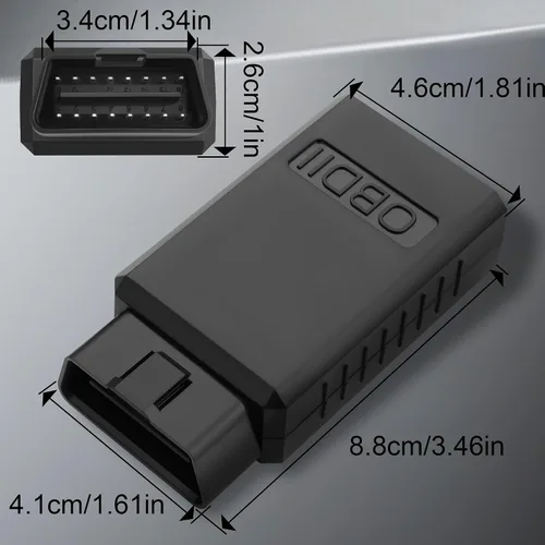 Vista 2 de OBD2 escáner Bluetooth lector de código de coche para Dual-OS El producto utiliza un protocolo público, principalmente diagnostica códigos de falla