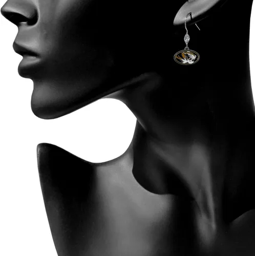 Vista 2 de Siskiyou Sports NCAA - Pendientes colgantes de cristal para mujer