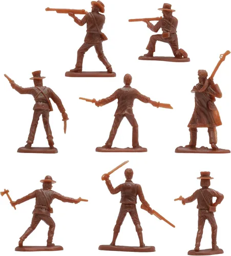 Vista 6 de BMC The Alamo Plastic Army Men - Figuras de soldado de 37 piezas de Texas vs. Mexico