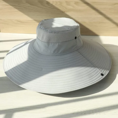 Vista 2 de HUAMULAN Sombreros de sol de ala súper ancha de 6 pulgadas, sombrero de pescador para hombres y mujeres, para pesca, senderismo, jardín, césped