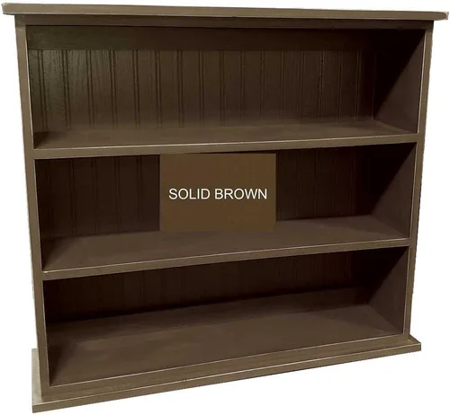 Vista 14 de Sawdust City Estantería de madera maciza (salvia maciza) 36" W x 10" D x 32" H, Three Openings, Ships in 3 Pieces, Assembly Required Verde sólido