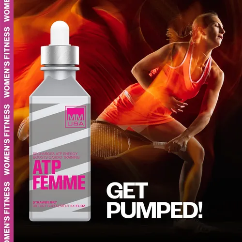 Vista 7 de MMUSA Suero de creatina ATP Femme. Aumenta los entrenamientos, la resistencia y la potencia. Sin hinchazón ni deshidratación. Energía rápida para un