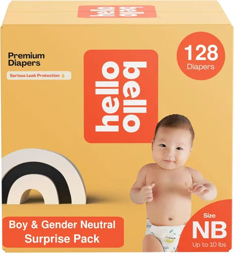 Vista 16 de Hello Bello Premium - Pañales para bebé de talla recién nacido, 32 unidades de pañales desechables, extra absorbentes, hipoalergénicos con ajuste
