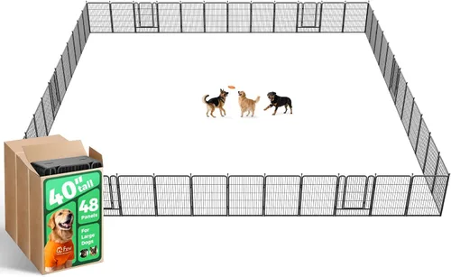 Vista 9 de FXW Rollick - Corralito para perros para patio, campamento con casa rodante, patentado, 24 pulgadas, 2 paneles Fácil instalación, resistente