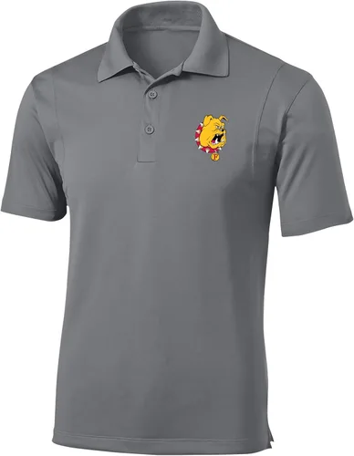 Vista 30 de Polo atlético de micro piqué NCAA para hombre Prime con cuello propio
