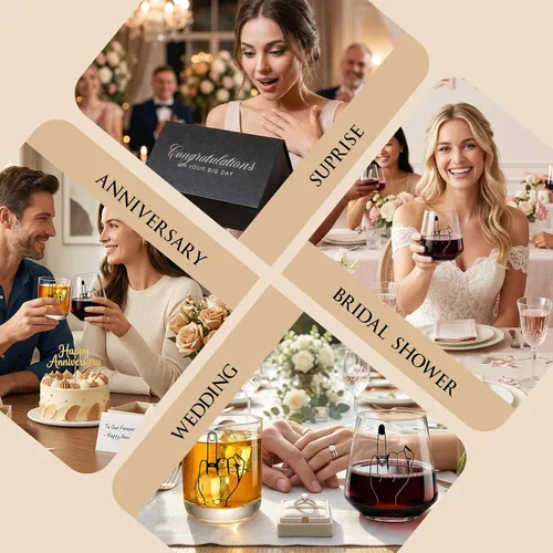Vista 8 de Regalos de compromiso para parejas: regalo de boda, regalo de compromiso único, regalos de despedida de soltera, regalos de señor y señora, deseos