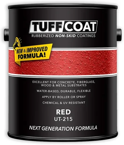 Vista 17 de TUFF Coat UT-100 revestimiento antiderrapante, 1 galón Blanco