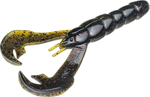 Vista 3 de Strike King Rattlin' Rage Craw Soft Bait Fishing Lure, 4", Glass Rattle Chamber