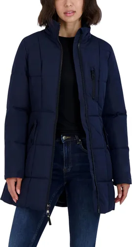 Vista 2 de Nautica Chaqueta acolchada pesada para mujer con capucha forrada de piel sintética